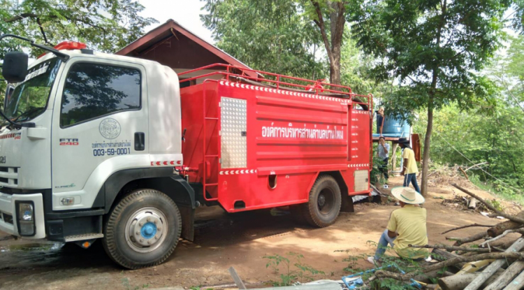 การบำเพ็ญประโยชน์ในการแจกจ่ายน้ำสำหรับผู้ประสบปัญหาภัยแล้ง